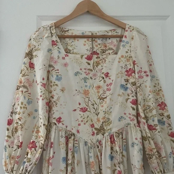 Meadows Marigold Maxi Dress Meadow Flowers Cream - Picture 12 of 13